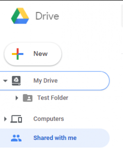 Google Drive Sidebar
