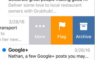 iOs Mail Swipe