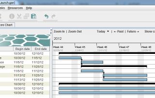 Gantt Chart for Goals