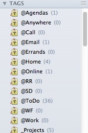 Evernote GTD Context Tags