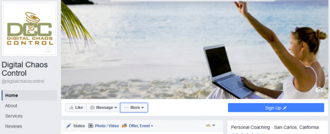 Digital Chaos Control Facebook Business Page