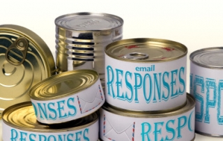 Use Google Inbox templates for canned responses.
