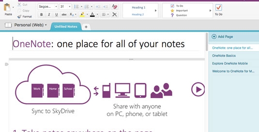 OneNote is a digital note-taking tool.