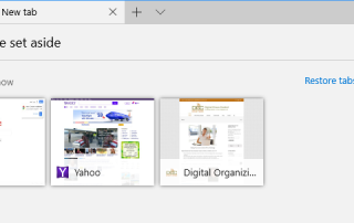 Microsoft Edge help you to manage your browser tabs.