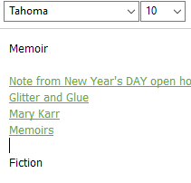 Evernote Table of Contents Note